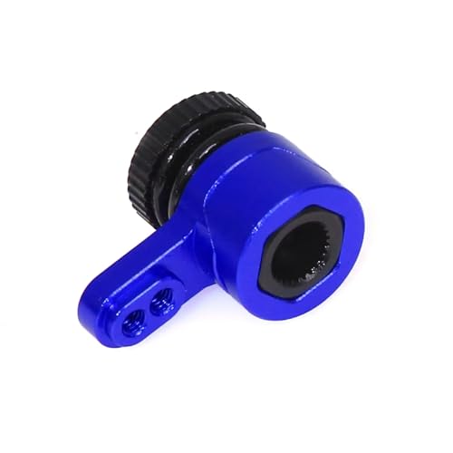 YONMFRDS RC Car DIY Parts For Losi For Mini For Lmt For Arrma 1/18 25T Servo Arm Of For Spring Unloading Rc Crawler Car Truck For Buggy OP Upgrade Parts(Blue)