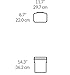 simplehuman 10 Liter / 2.6 Gallon In-Cabinet Trash Can Heavy-Duty Steel Frame, Black