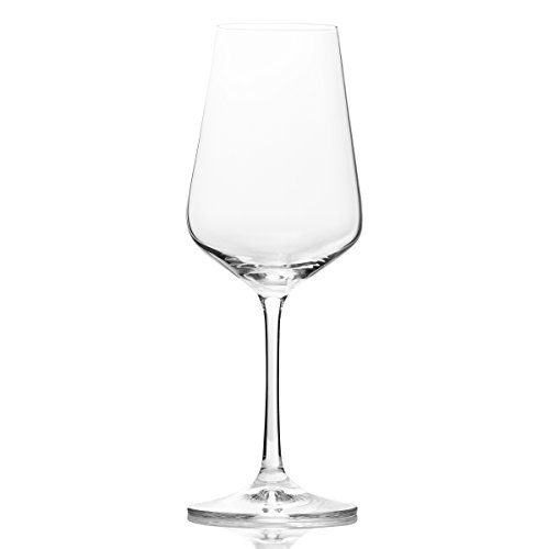 Red Wine Glasses (Set of 6) - Elegant, Durable & Crystal Clear Wine Stemware, 100% Lead Free, Made in Europe, 11.8 Ounce