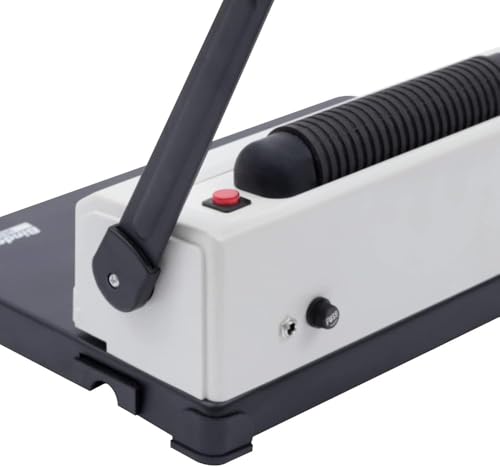 Rilegatrice elettrica – Raccoglitore a spirale in metallo, capacità 250 fogli, compatibile con pettine e filo a spirale per ufficio e scuola