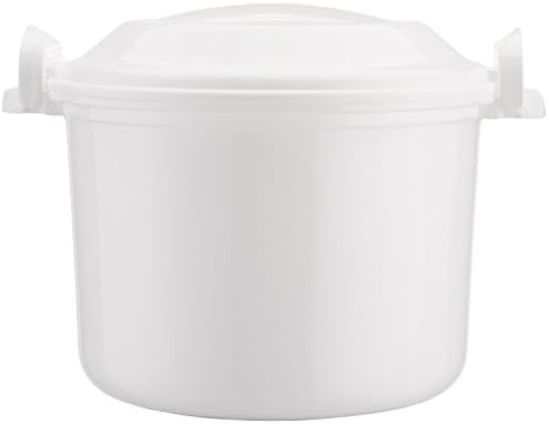 Reishunger Microwave Rice Cooker for up to 4 persons (1.2l) - Also for quinoa, couscous and potatoes, BPA-free