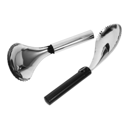 COLLBATH 2pezzi Scavino Per Zucche Inossidabile Utensile Rimozione Torsolo Per Frutta Design Compatto e Facile Da Pulire Gadget Pratico Per La Cucina
