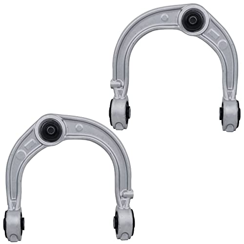 Image of Detroit Axle - RWD Front End Control Arms Kit for 03-07 Cadillac CTS, 2 Upper Control Arms & Ball Joint 2 Outer Tie Rod Ends 2 Stabilizer Sway Bars 2003 2004 2005 2006 2007 Replacement - 6pc Set