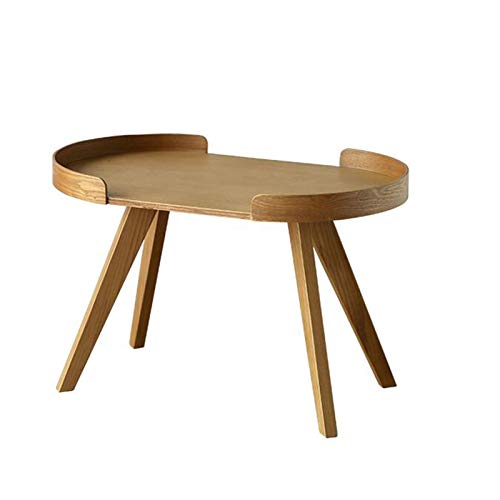 Telephone Table, Solid Side Table,Sofa End Table,Accent Coffee Table,Telephone Tables,End Tables Living Room(Color:Wood,Size:19.689.4415.94in)