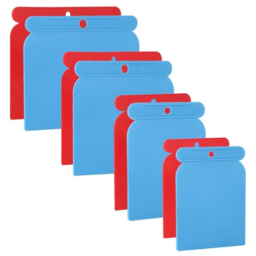 Lot de 8 spatules de peintre Japonaises, 4 tailles (50, 80, 100) , couteau à racler, multi-usages, pour lisser, remplissage et surfaces de skimming
