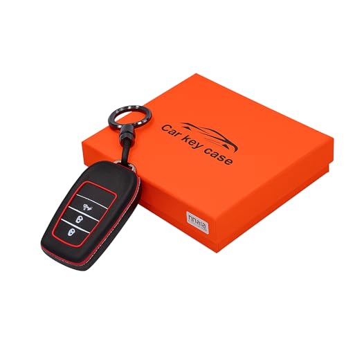 Image of KMH Metal Key Cover Compatible with Toyota Fortuner, Legender, Innova Hycross, Invicto 3 Buttons Smart Keycover with Keychain Key Shell Case Holder Protector Accessories (ABS) Pack of 1