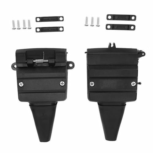 TooToo 12 Pin Flat Trailer Socket Plug Set Connector Trailer Camper Adaptor Caravan oat – Nickel-Plated Brass Pins, ABS Housing