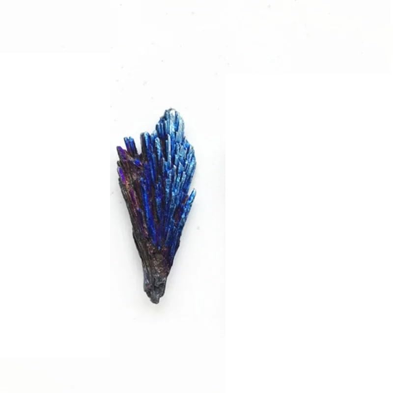 Espécimen de pavo real natural de titanio, cristal negro curativo, plumas de titanio, minerales, cuarzo electrochapado, turmalina, decoración.(1pcs 20-30g)