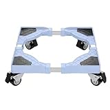 Waschmaschinenunterbau Mobiler Kühlschrank-Rollenständer, Waschmaschinen-Sockel, mobiler Unterbau mit Feststellrollen for Wäschetrockner, Herde