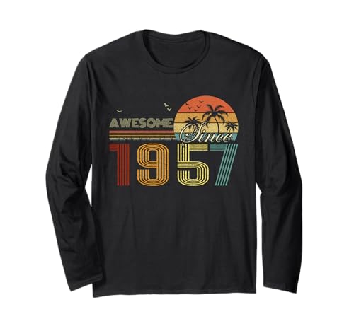 Awesome Since 1957 Men Women Birth Of Birthday Years Vintage ����T�V���c