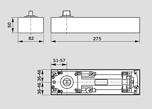 MOLA DORMA BTS-75R EN 2-5 M/C DORMAKABA