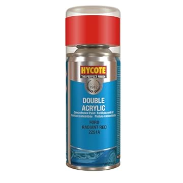 Hycote Double Acrylic Aerosol Car Spray Paint, Ford - Radiant Red, 150 ml