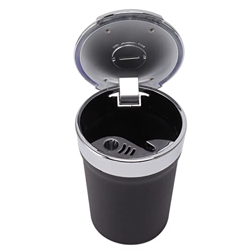 Naroote Cendrier de Voiture, Diffuseur de Fumée à la Mode pour la Prévention des Incendies, Cendrier sans Fumée avec Lumière LED Bleue pour la Maison