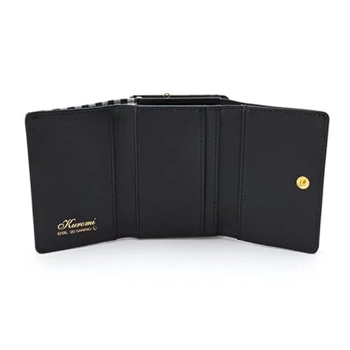 Anime Wallet Kawaii Cute Coin Cash Pouch Purse Zipper (Black 2) #TOP4