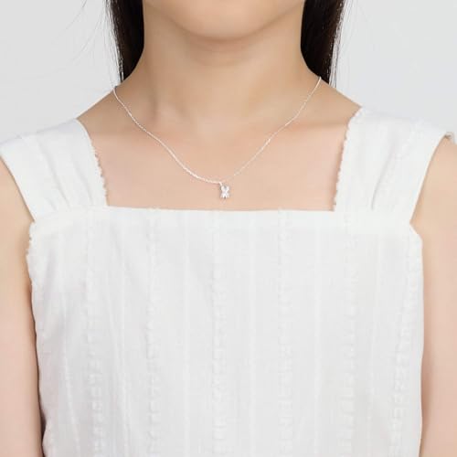 Collar de plata de ley con letra X para niños Philip Jones 2