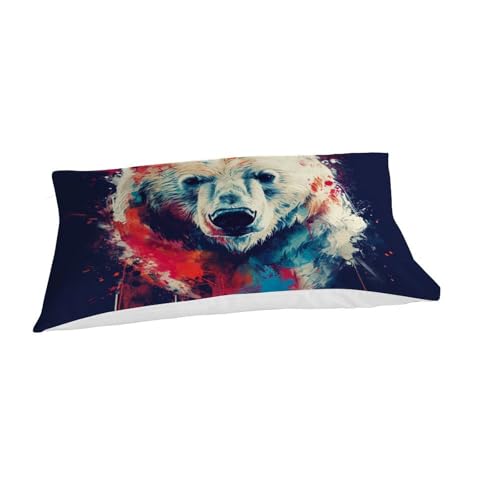 Housse de couette ours en microfibre 135x200 cm avec taie d'oreiller - 7