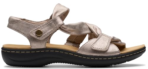 Clarks Clarks Women's Laurieann Bell Sandal, Taupe Metallic, 9