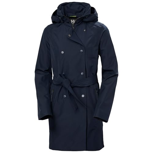Helly Hansen Women's Navy Waterproof Trench Coat, Medium - Image 6