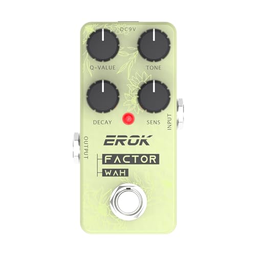 EROK Wah Pedal – Exaggerated Slap Funky & Subtle Attractive Wah Filter for Guitar & Bass, True...