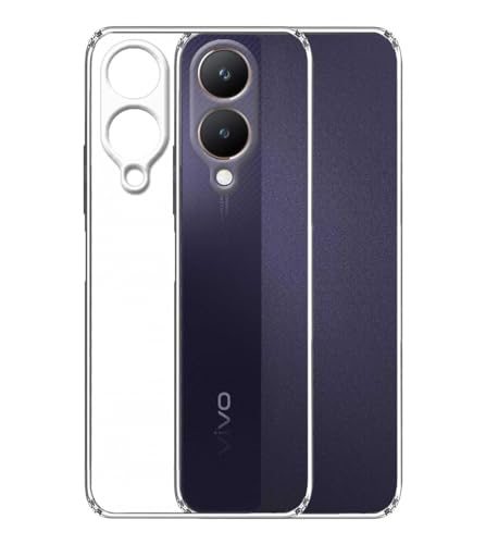 Image of Soft Silicone TPU Back Cover Compatible with Vivo Y28 5G / Y17s