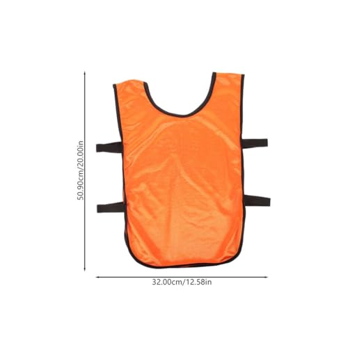 BESPORTBLE 8pcs Scrimmage Team Practice Vests Sports Pinnies Soccer Training Basketball Jersey with Belt for Kids - Image 3