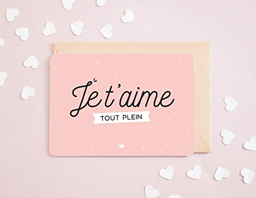 Carte Je t'aime tout plein | Carte de voeux, carte d'anniversaire, carte saint valentin Cover