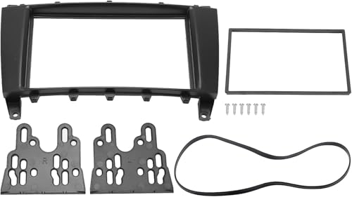 Façade d'autoradio 2 DIN Classe C W203 lunette ABS finition origine