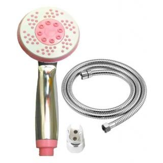MLD Jet Plastic 3-Flow Hand Shower with 1.5m Stainless Steel Flexible Tube with Hook