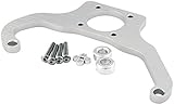 Allstar Performance ALL54290 Silver Anodized Billet Aluminum Fuel Regulator Mounting Bracket for 4500 Style Series Carburetor and Magnafuel Regulator