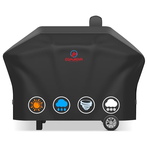 Comnova Pellet Grill Cover for Camp Chef 24 Series - 600D Premium Smoker Cover Waterproof & Heavy Duty for Camp Chef Woodwind 24, Woodwind Pro 24, PG24, PG24WWSB, SmokePro SG24, DLX 24, and More