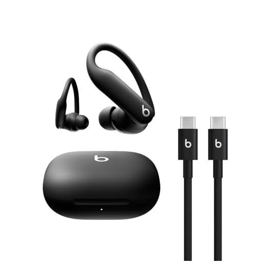 Beats Powerbeats Pro 2 - Wireless Bluetooth Earbuds with USB-C Charging Cables 1.5 m - Jet Black
