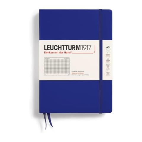 LEUCHTTURM1917 - Re:Combine Your Thoughts - Hardcover Notebook - 251 Numbered Pages (Squared Paper, Ink) Cover
