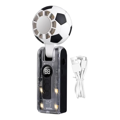 Ventilador de fútbol de mano compacto con motor silencioso y flujo de aire fuerte 2