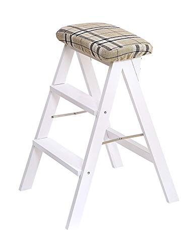 Tabouret en bois escabeau pour étagère de rangement cuisine et jardin - 2