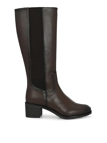 Image of Delize Womens Brown Chelsea Knee Boots 65380