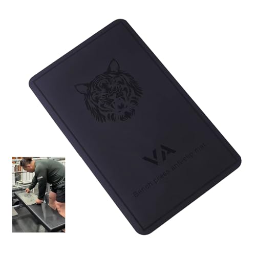 Non Slip Pad for Bench Press Back Support, Gym Weight Bench Anti-Slip Grip Mat to Stop Back and Shoulder Blades from Sliding(Black)