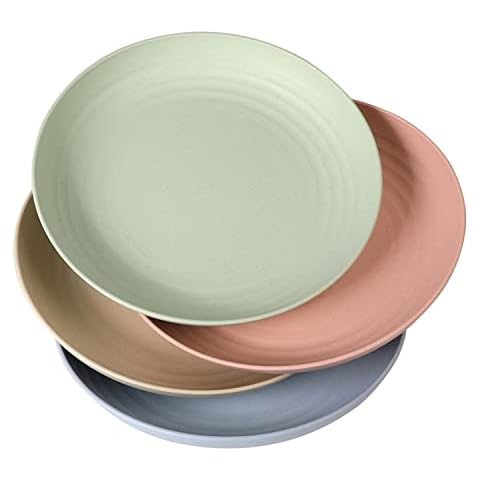 Assiettes Plates WANBY 23cm Lot de 4 Cover