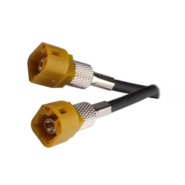 Elecbee Dacar 535 - Juego de 20 cables HSD 4P con codificación M (macho, 1 m, conectores rectos macho a ambos lados)