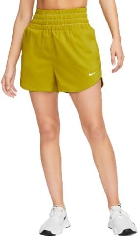 Nike One Women's Dri-FIT Ultra High-Waisted 3" Brief-Lined Shorts (US, Alpha, Medium, Regular, Regular, Bronzine) - image 1