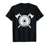 Viking Shield and Axes T Shirt - Valhalla is Calling Design