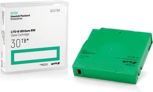 Image of 10 Pack Q2078A- HP LTO Ultrium 8, 12TB / 30TB, Part # Q2078A- 10 HP LTO-8 Tapes