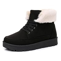 BIBOKAOKE Winter Boots Women's Winter Shoes Boots Snow Boots Outdoor Boots Hiking Boots Versatile Ankle Boots Work Boots Lace-Up Boots Snow Boots Snow Boots