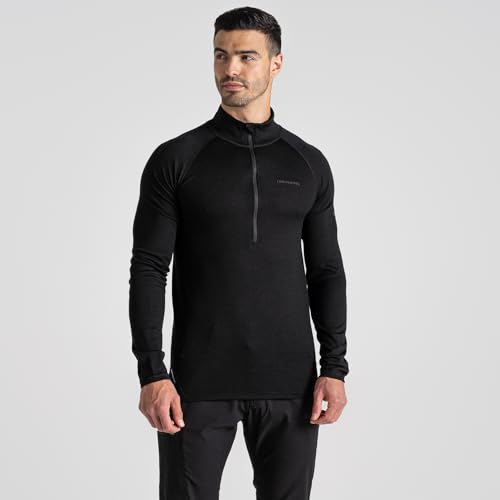 T-shirt mérinos haut de gamme Craghoppers homme, vêtement noble et élégant à manches longues