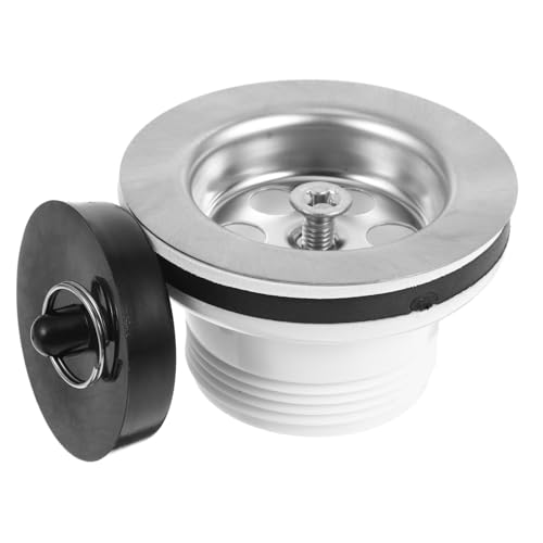 OSALADI Colador Desagüe De Ducha RV Tapón del Fregadero Tapón De Baño para Bañera Tapón para Desagüe De Bañera Detrás del Recogedor De Agua del Fregadero Acero Inoxidable