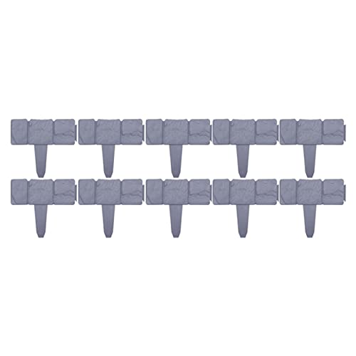 再利用可能なガーデンエッジングボーダー装飾耐久性屋外ガーデンパティオ用10枚