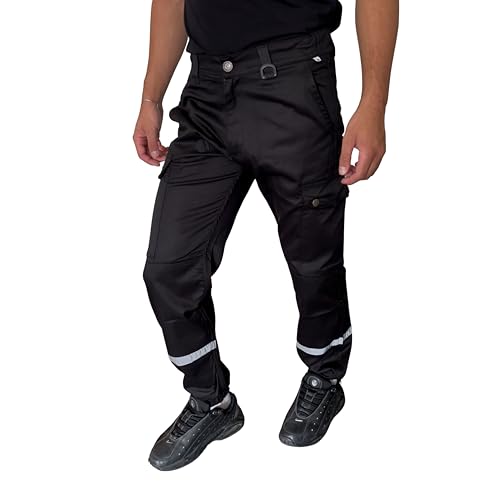 Photo de STRIKER Pantalon de sécurité Noir (FR/ES, Alpha/Lettres, M, Taille Normale, Taille Normale, Pantalon de sécurité Noir)