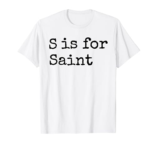 Personalizzato S è per San Nome Studente Scuola materna Maglietta