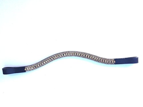 Exion English Hunter Trense Für Pferde - Designer Genähtes Stirnband & Hunter Reithalfter Mit Gummizügeln | Hunter Trense Für Pferde