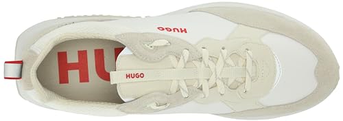 Image of HUGO Mens Running Style Mix Material Sneakers