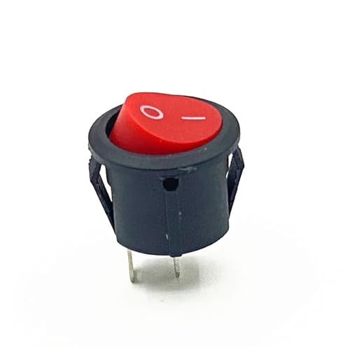 Interrupteur rond KCD1-105 de petit diamètre bouton marche arrêt 2 broches pour boîtier - 5